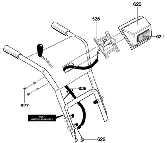 Headlight Diagram and Parts List for 1695426-6291670X196 2007 Briggs and Stratton Snow Blower